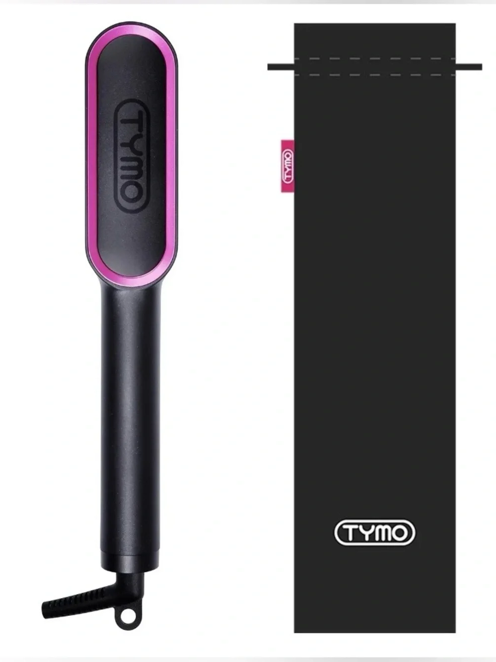 Tymo Pink & Black Hair Straightening Brush - Tymo